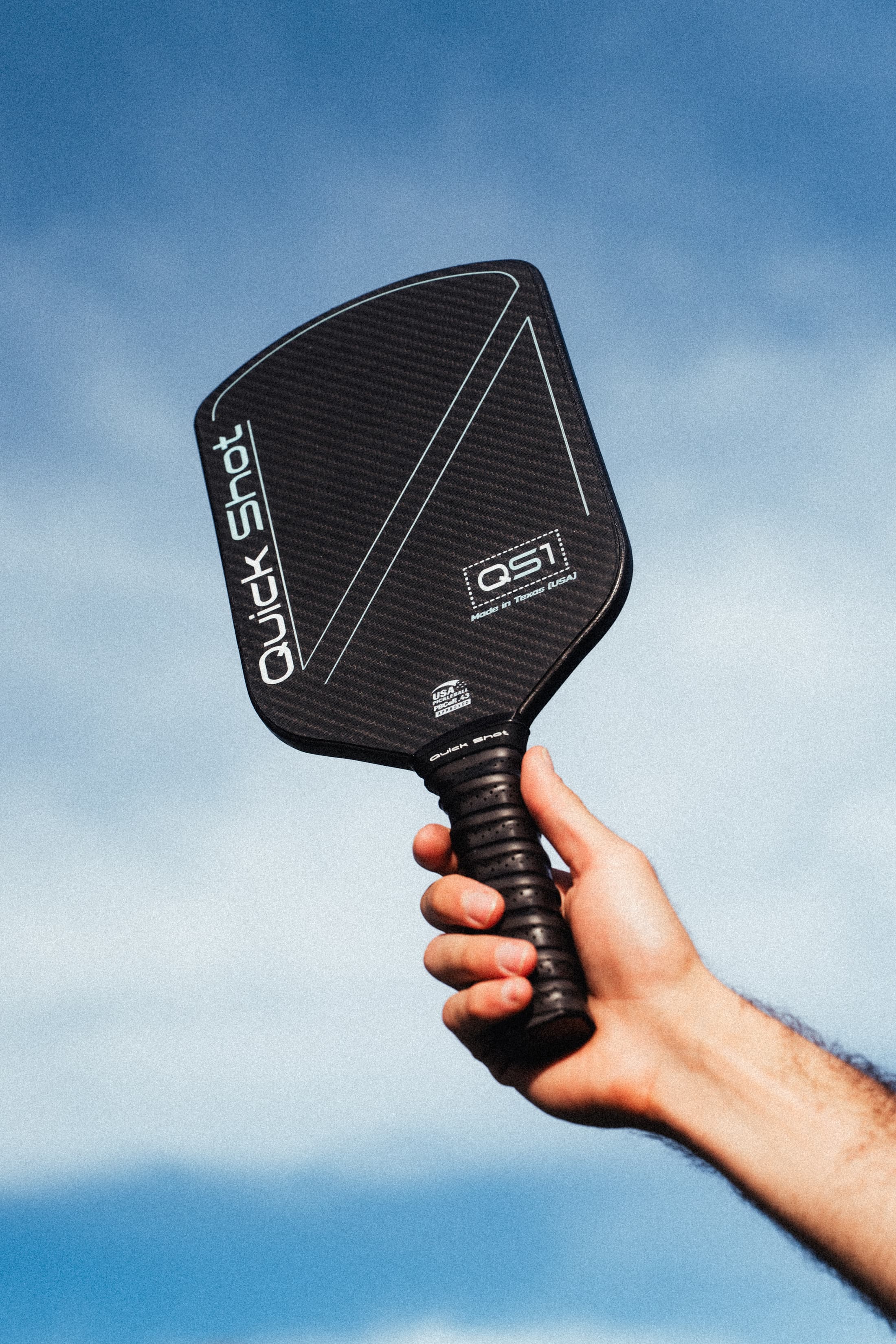The Quick Shot paddle lineup — handcrafted in Texas.